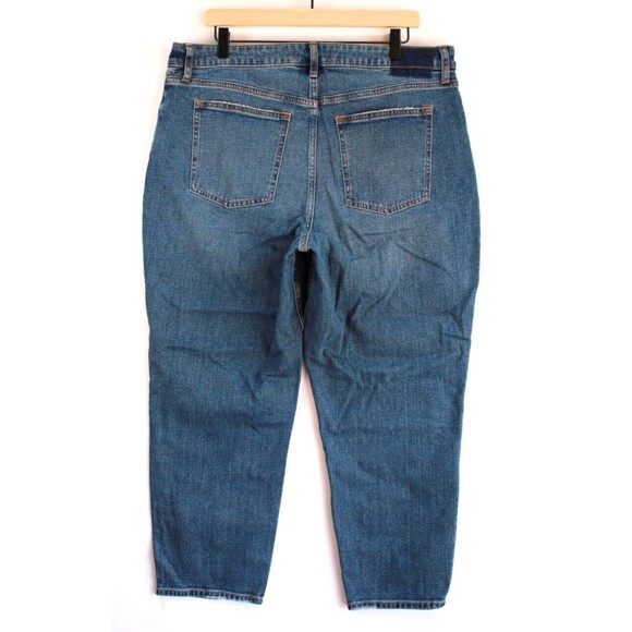 Abercrombie Fitch Womens Jeans Blue The Mom High Rise Denim Ripped Size 33/16 - Picture 2 of 13